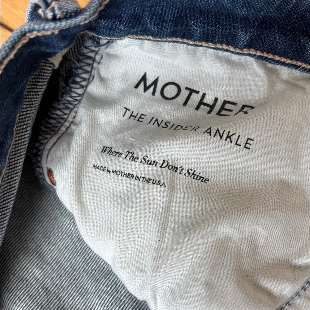 MOTHER The Insider Ankle Bootcut Jeans “Where The Sun Don’t Shine” Size 30 - Picture 8 of 12